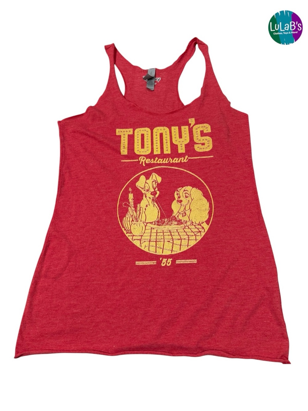 Disney Lady And The Tramp Tony's Restaurant Tank Top Size Small